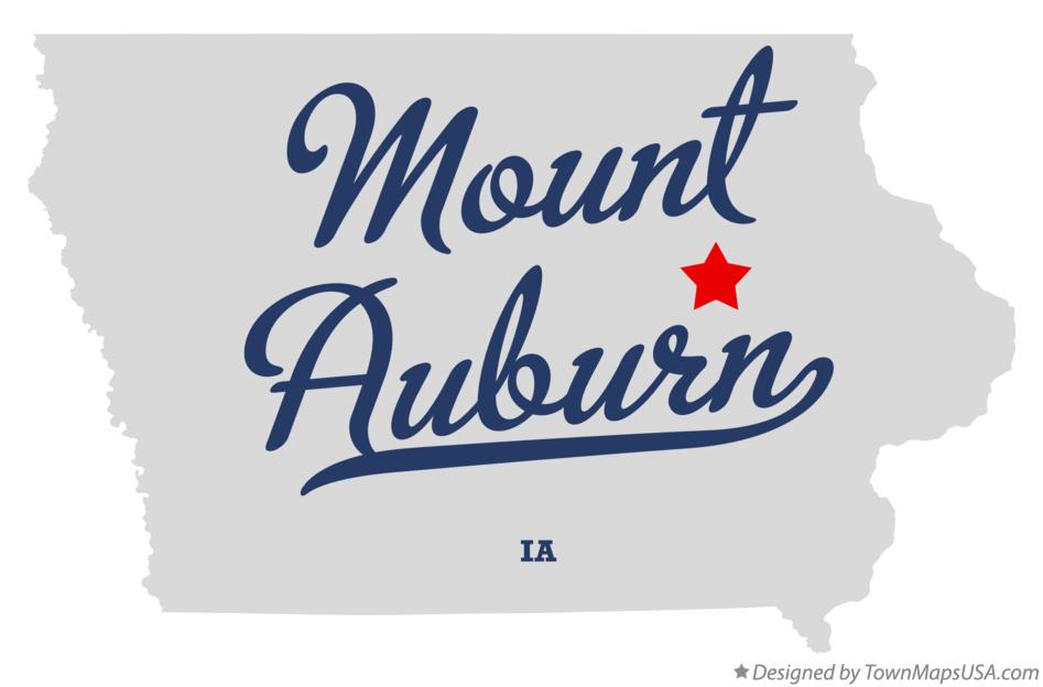 Map of Mount Auburn Iowa IA