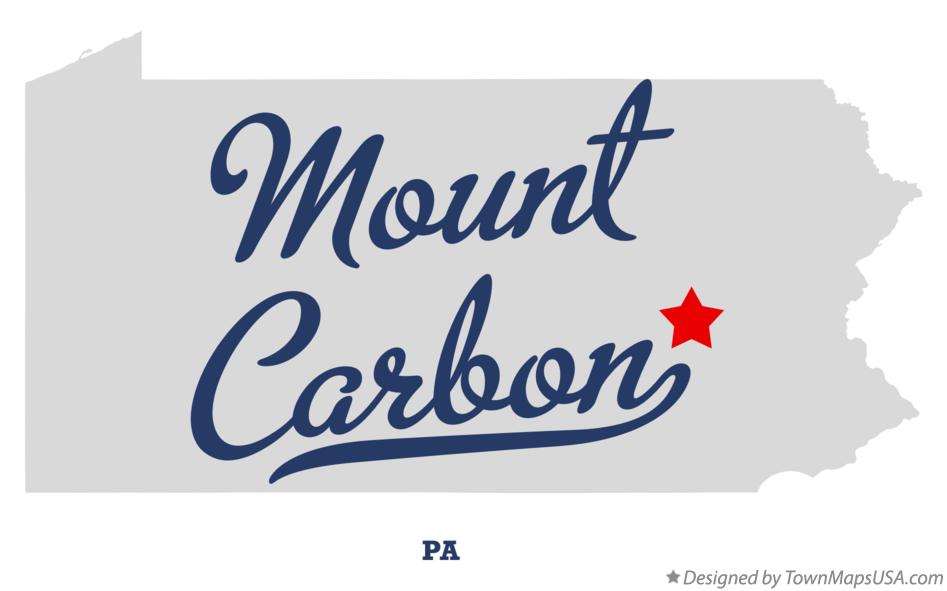 Map of Mount Carbon Pennsylvania PA