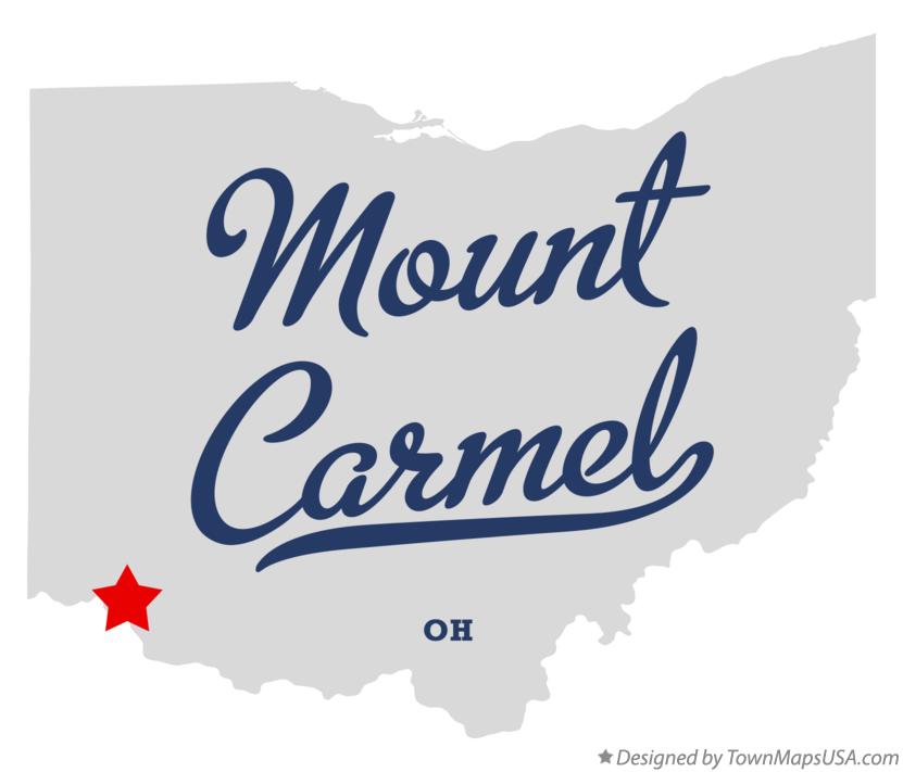 Map of Mount Carmel Ohio OH