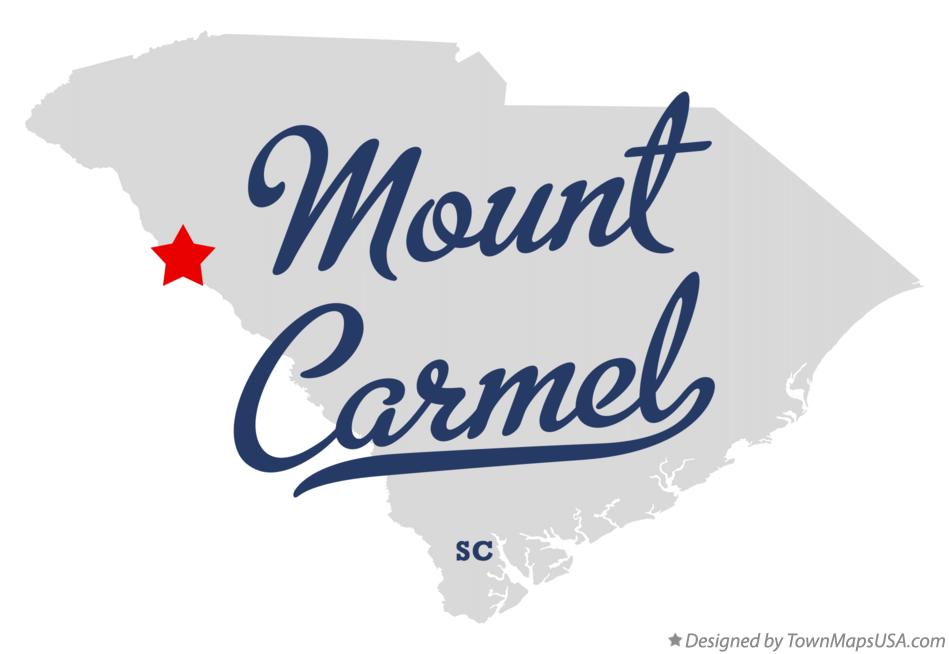Map of Mount Carmel South Carolina SC