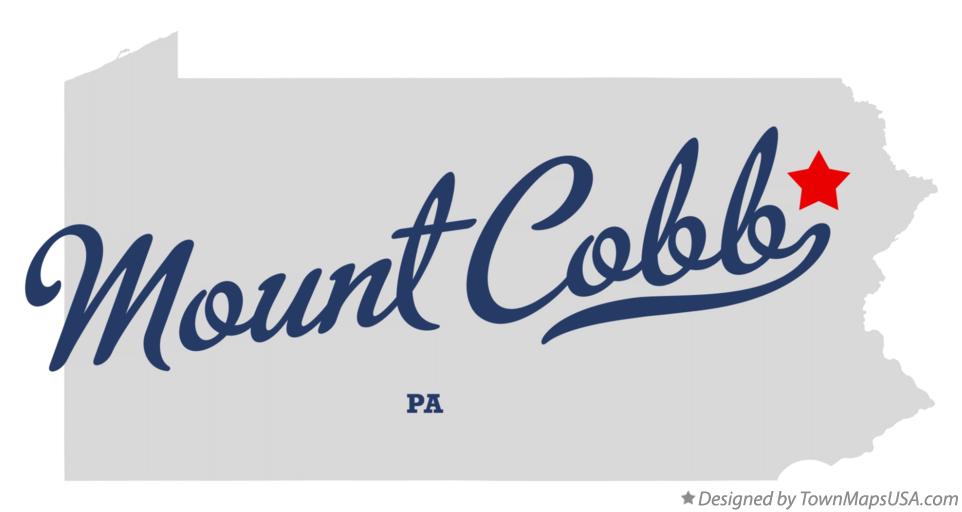 Map of Mount Cobb Pennsylvania PA