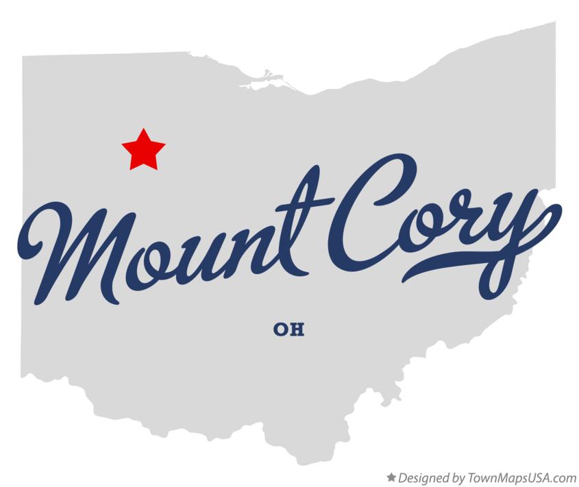 Map of Mount Cory Ohio OH