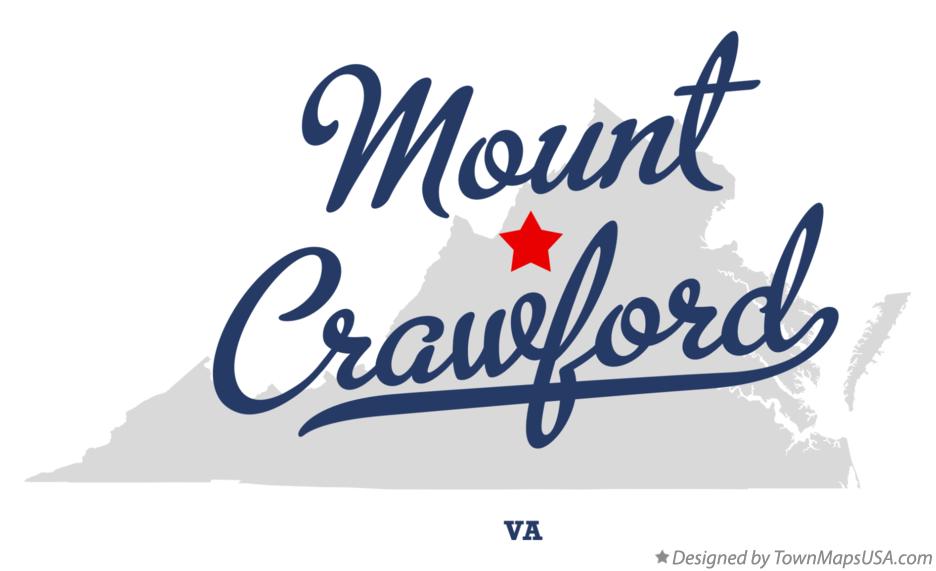 Map of Mount Crawford Virginia VA