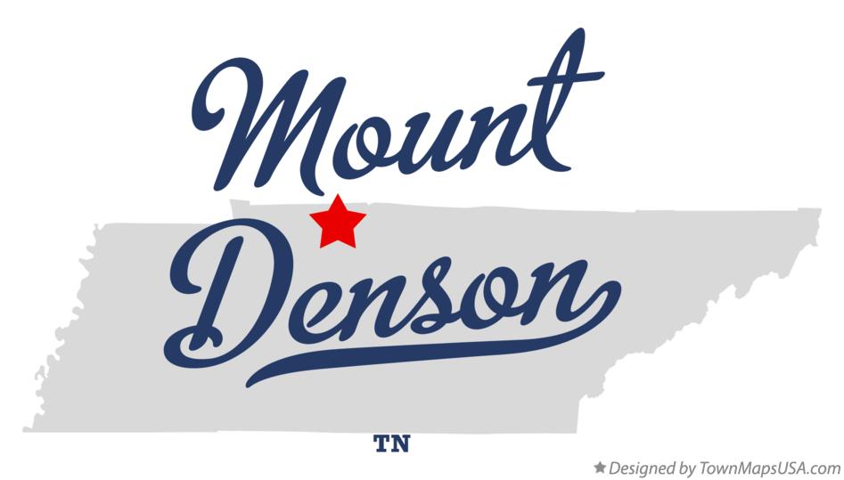 Map of Mount Denson Tennessee TN
