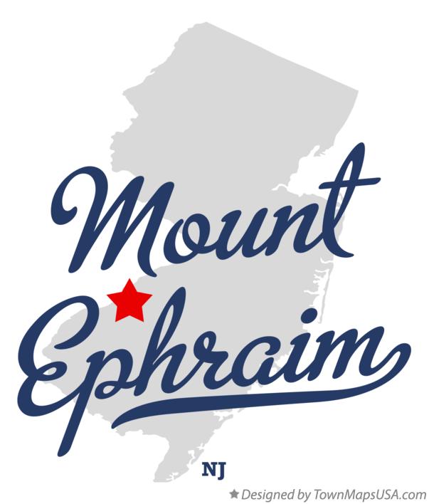 Map of Mount Ephraim New Jersey NJ