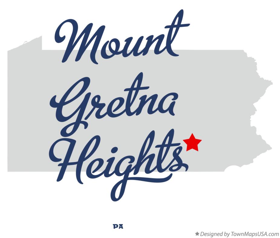 Map of Mount Gretna Heights Pennsylvania PA