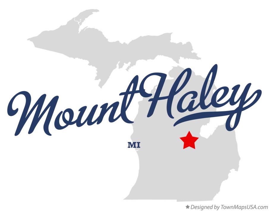 Map of Mount Haley Michigan MI
