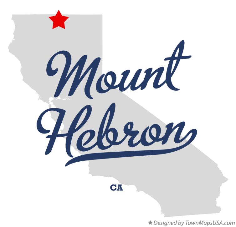 Map of Mount Hebron California CA
