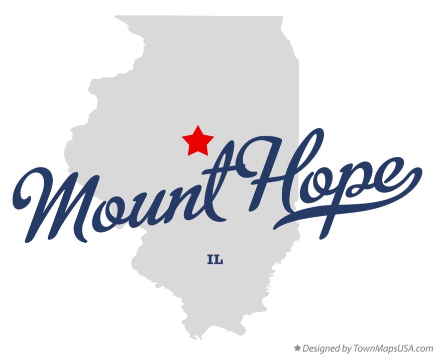 Map of Mount Hope Illinois IL