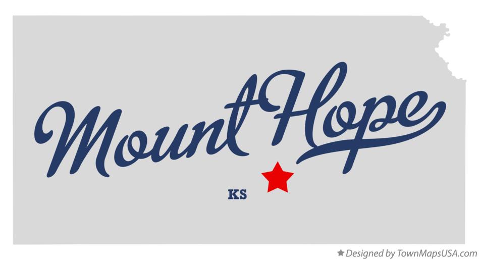 Map of Mount Hope Kansas KS