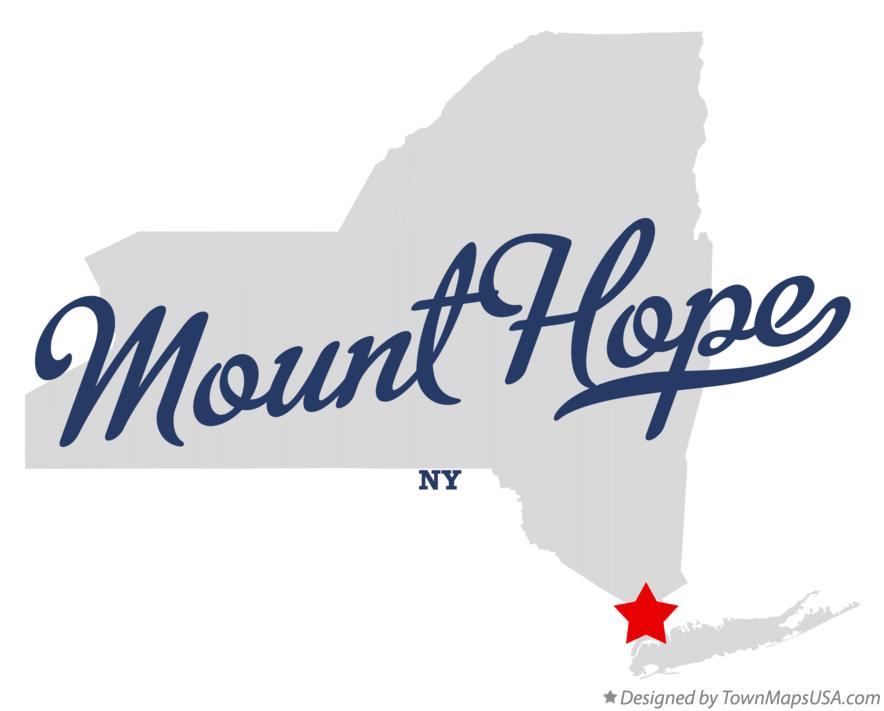 Map of Mount Hope New York NY