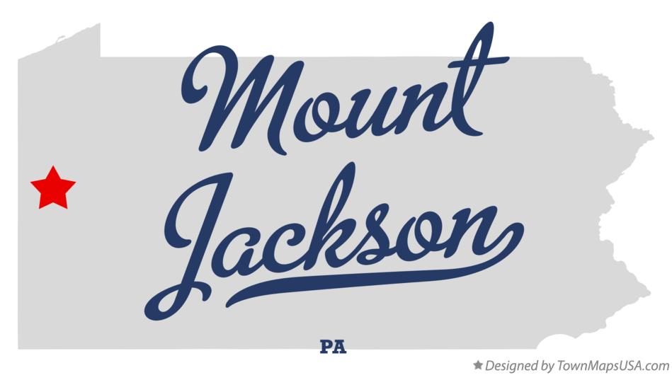 Map of Mount Jackson Pennsylvania PA