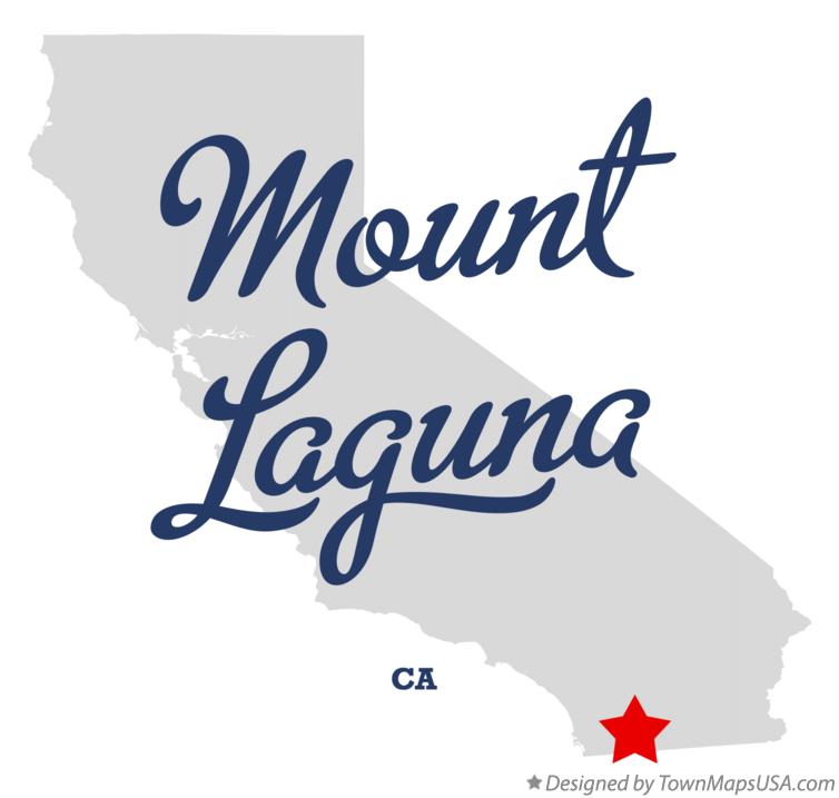 Map of Mount Laguna California CA