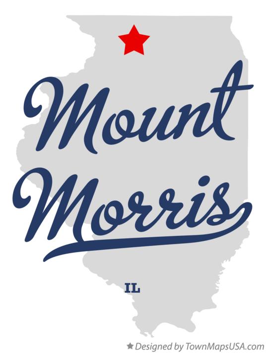 Map of Mount Morris Illinois IL