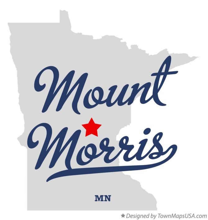Map of Mount Morris Minnesota MN