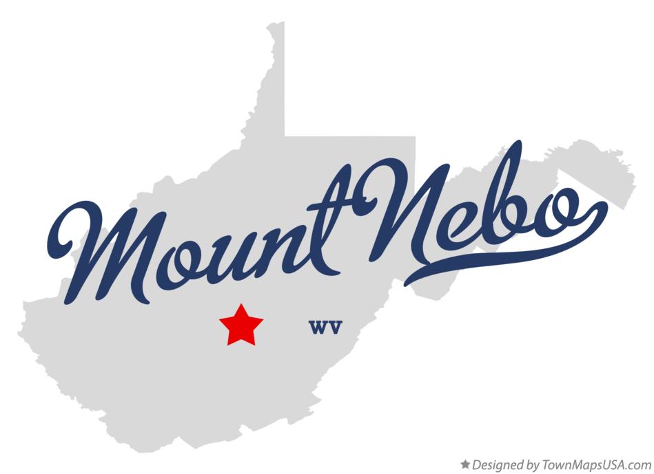 Map of Mount Nebo West Virginia WV