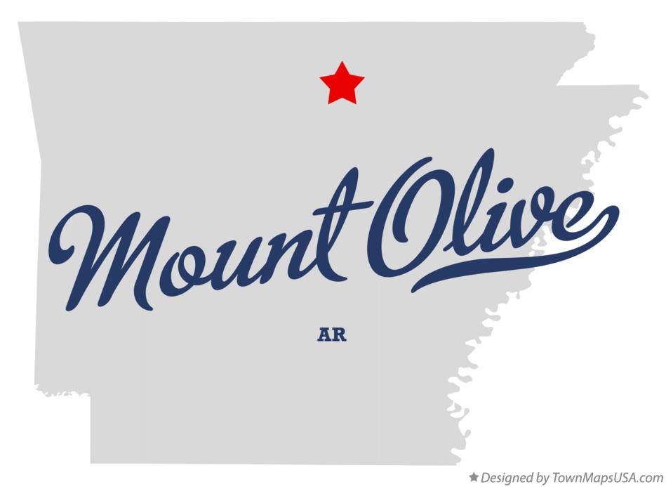 Map of Mount Olive Arkansas AR