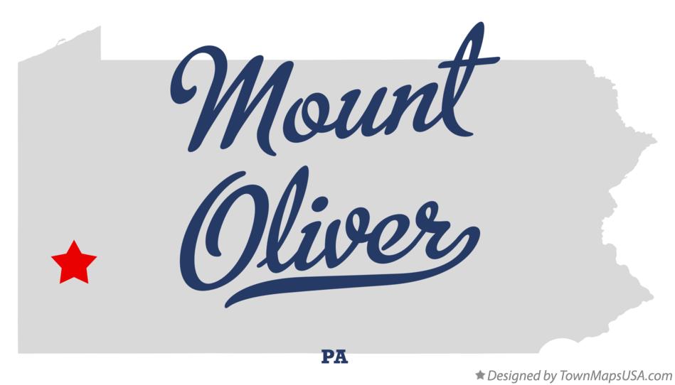 Map of Mount Oliver Pennsylvania PA
