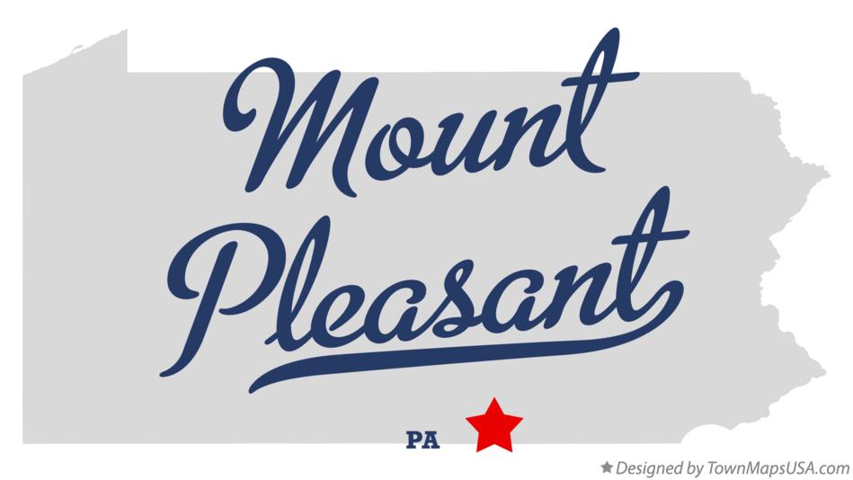 Map of Mount Pleasant Pennsylvania PA