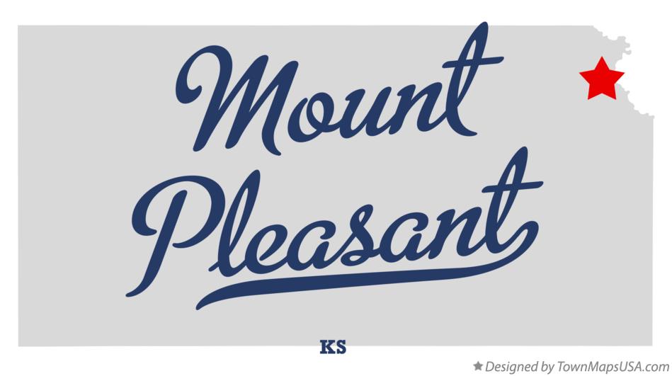 Map of Mount Pleasant Kansas KS