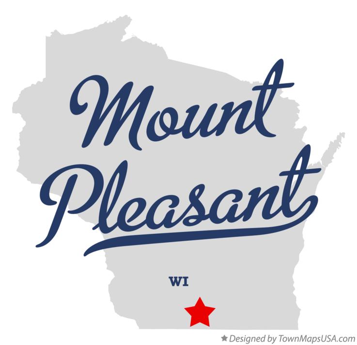Map of Mount Pleasant Wisconsin WI