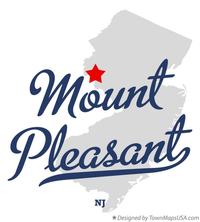 Map of Mount Pleasant New Jersey NJ