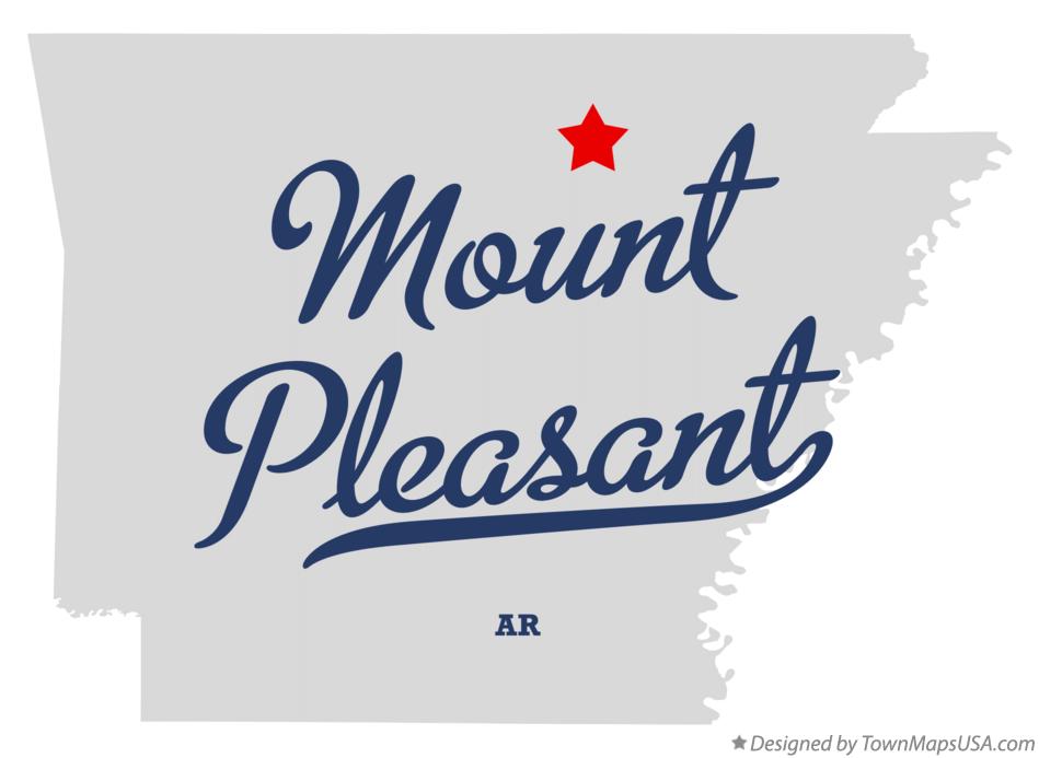 Map of Mount Pleasant Arkansas AR