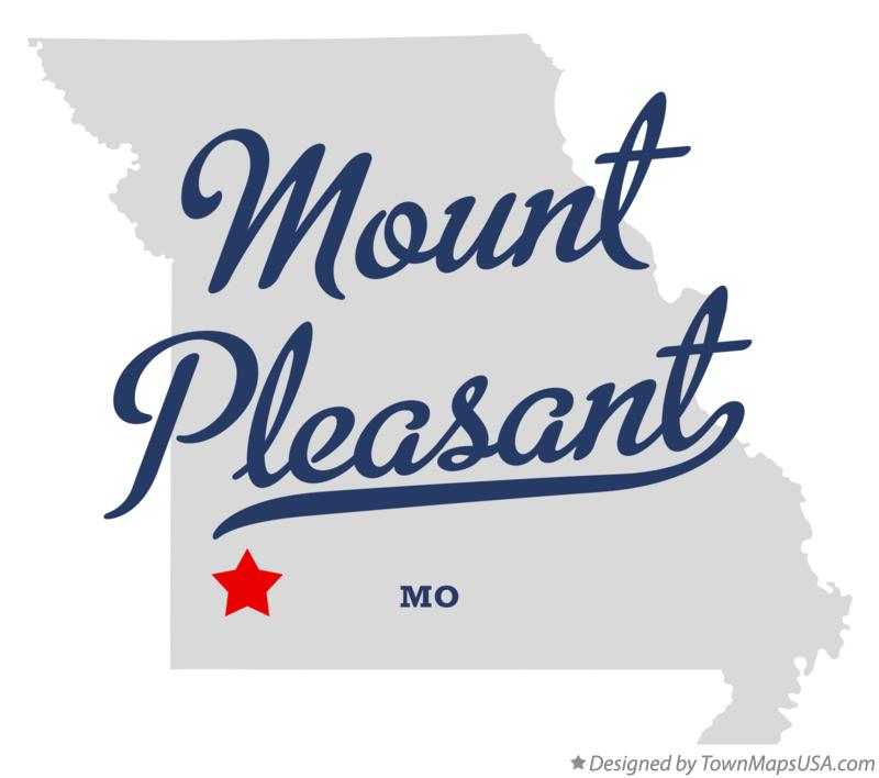 Map of Mount Pleasant Missouri MO
