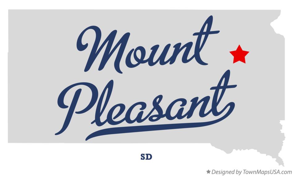 Map of Mount Pleasant South Dakota SD