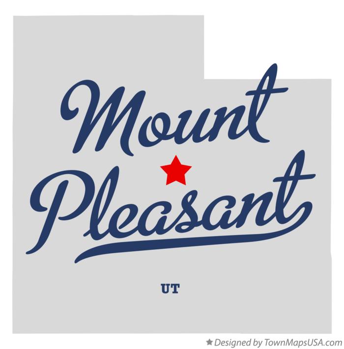 Map of Mount Pleasant Utah UT