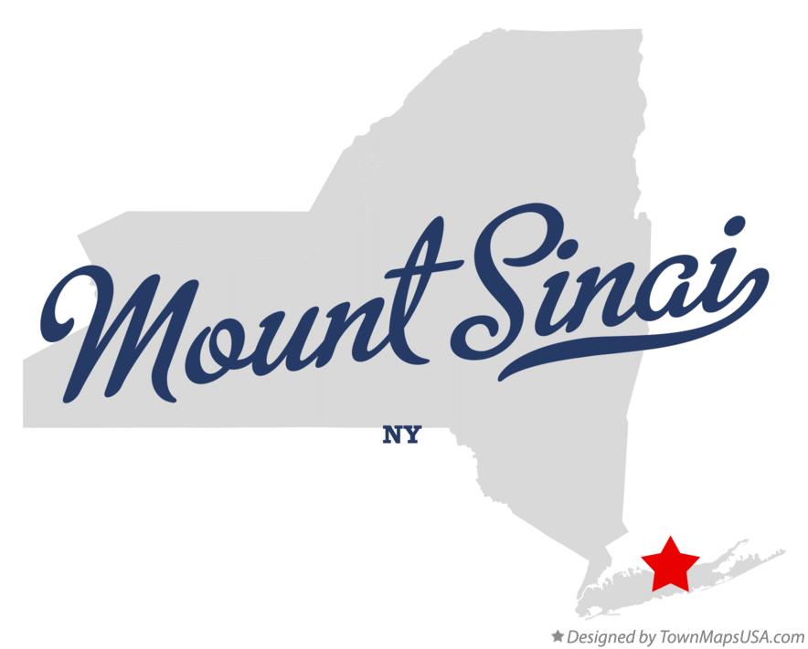 Map of Mount Sinai New York NY