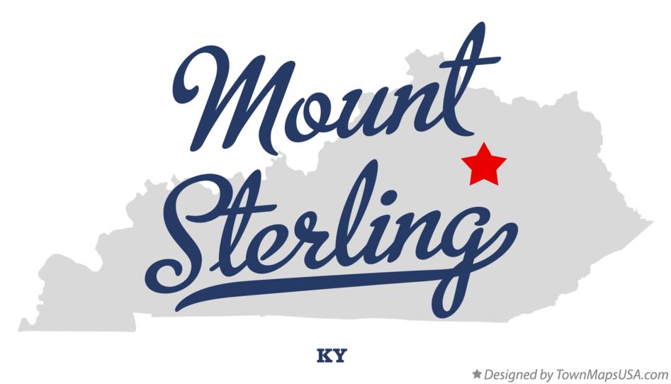 Map of Mount Sterling Kentucky KY