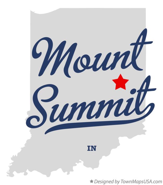 Map of Mount Summit Indiana IN