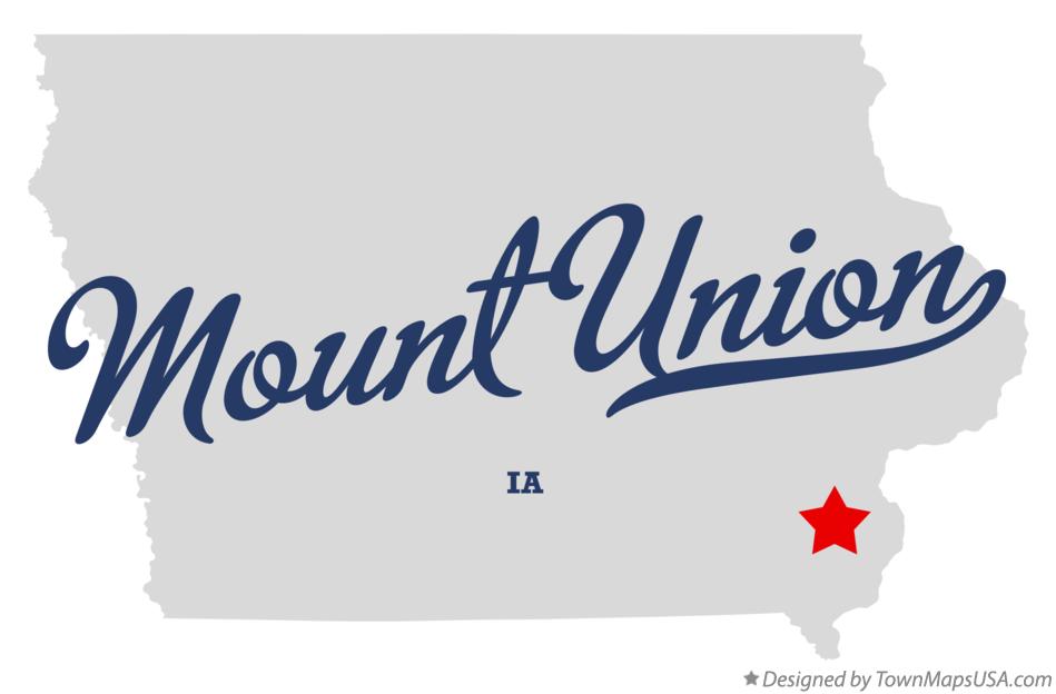 Map of Mount Union Iowa IA