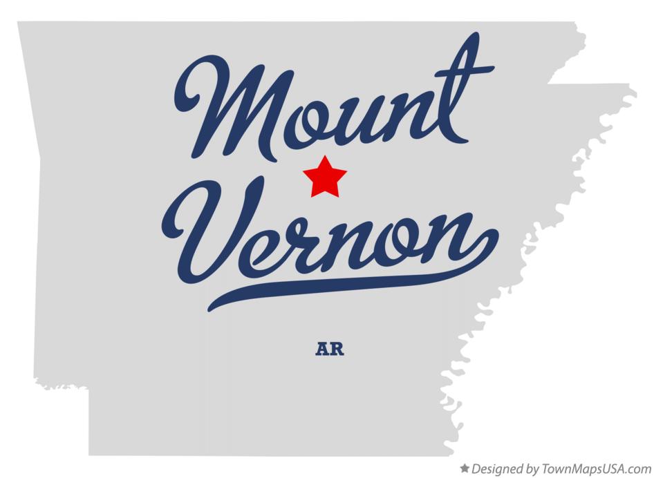 Map of Mount Vernon Arkansas AR