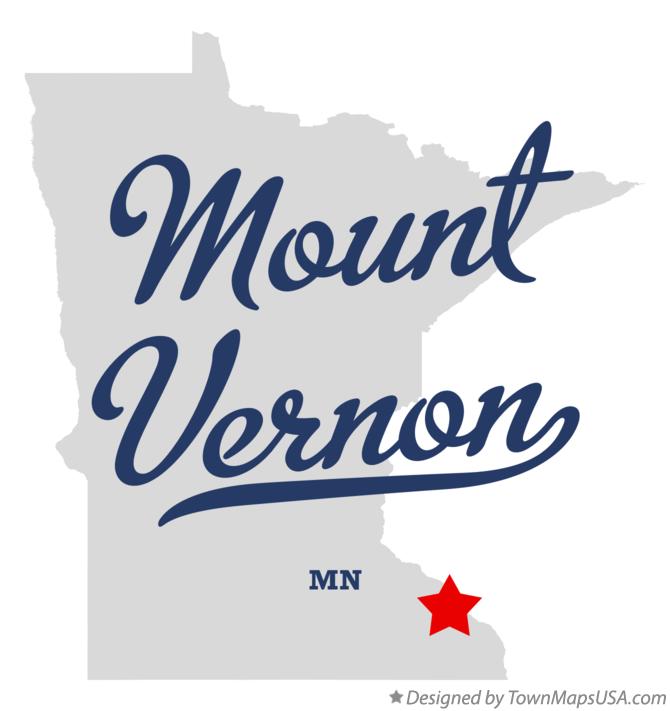 Map of Mount Vernon Minnesota MN