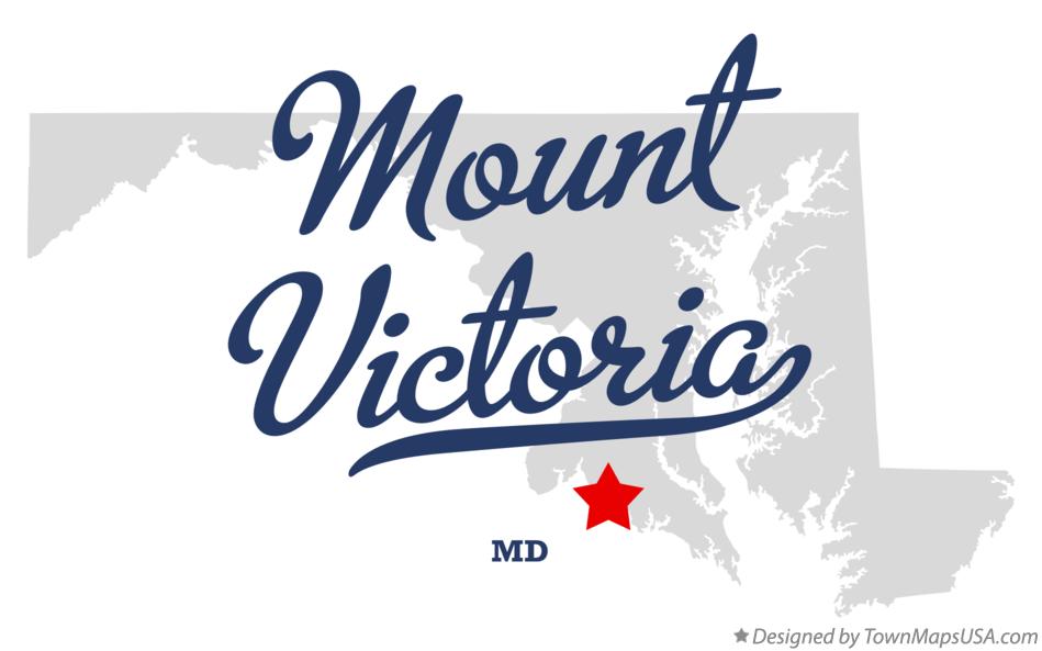 Map of Mount Victoria Maryland MD