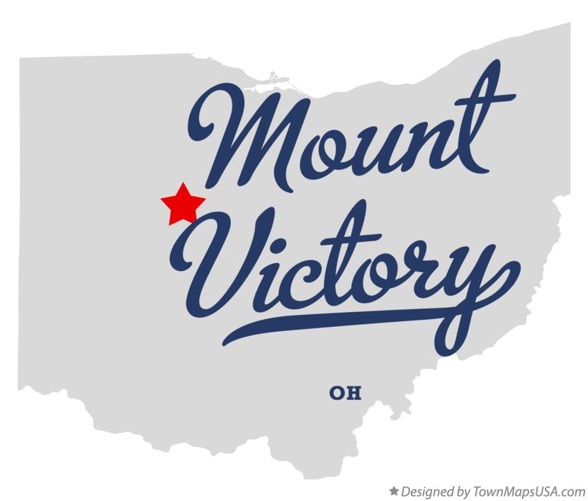 Map of Mount Victory Ohio OH