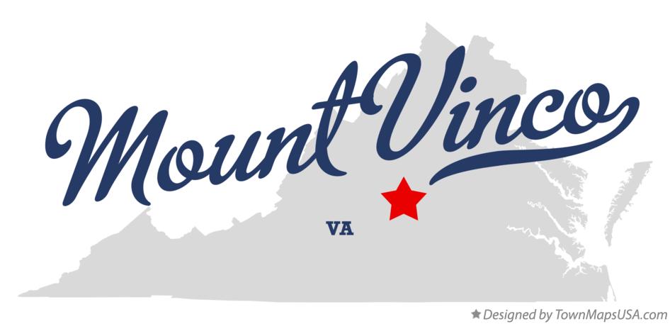 Map of Mount Vinco Virginia VA