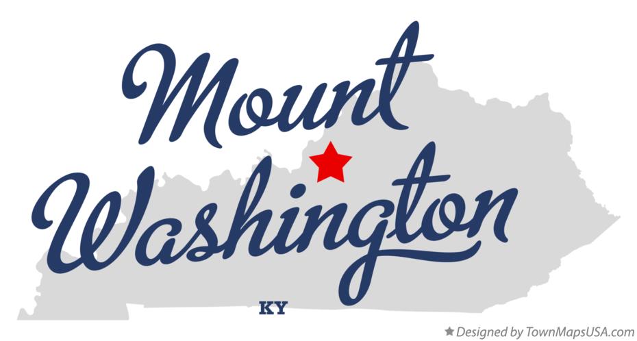 Map of Mount Washington Kentucky KY