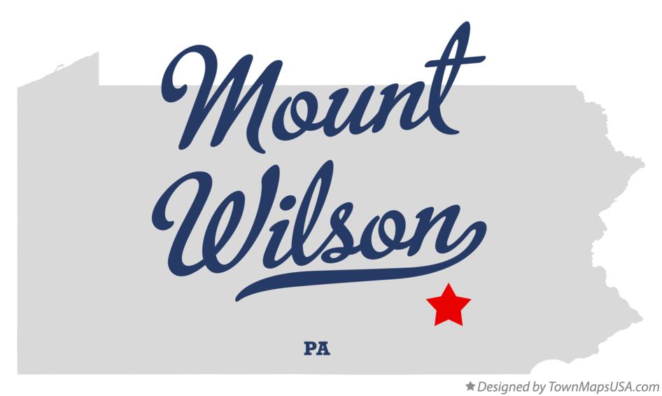Map of Mount Wilson Pennsylvania PA
