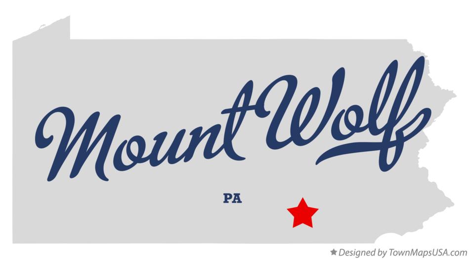 Map of Mount Wolf Pennsylvania PA