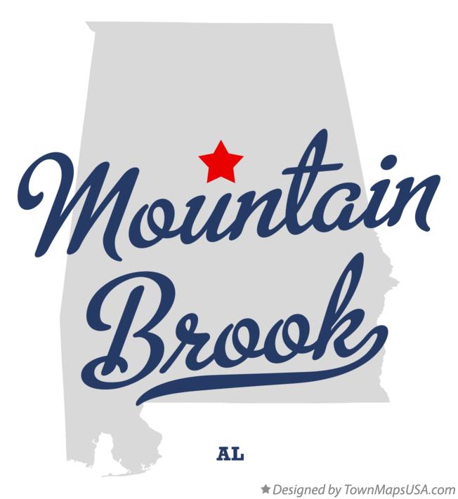 Map of Mountain Brook Alabama AL