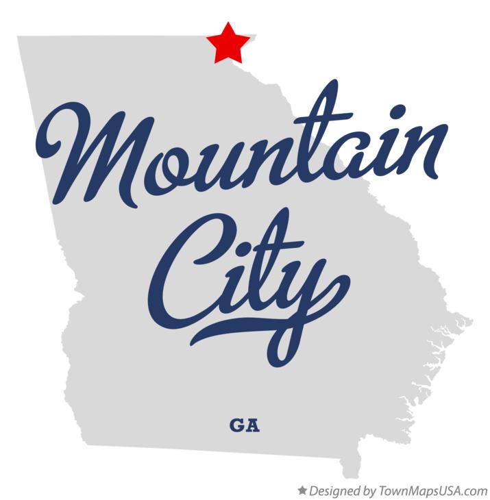 Map of Mountain City Georgia GA