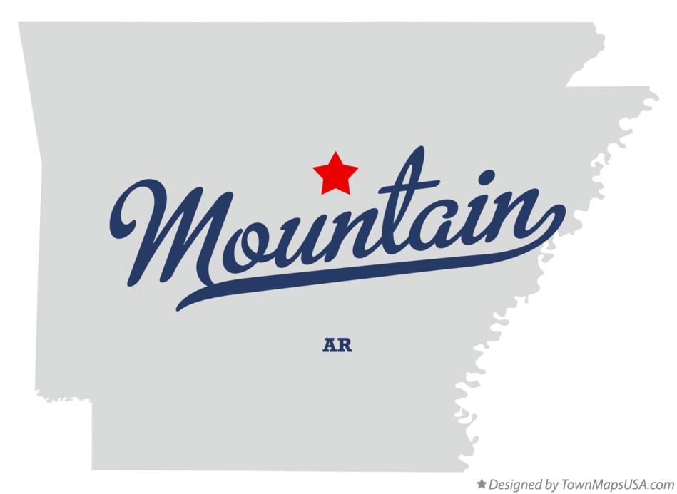 Map of Mountain Arkansas AR