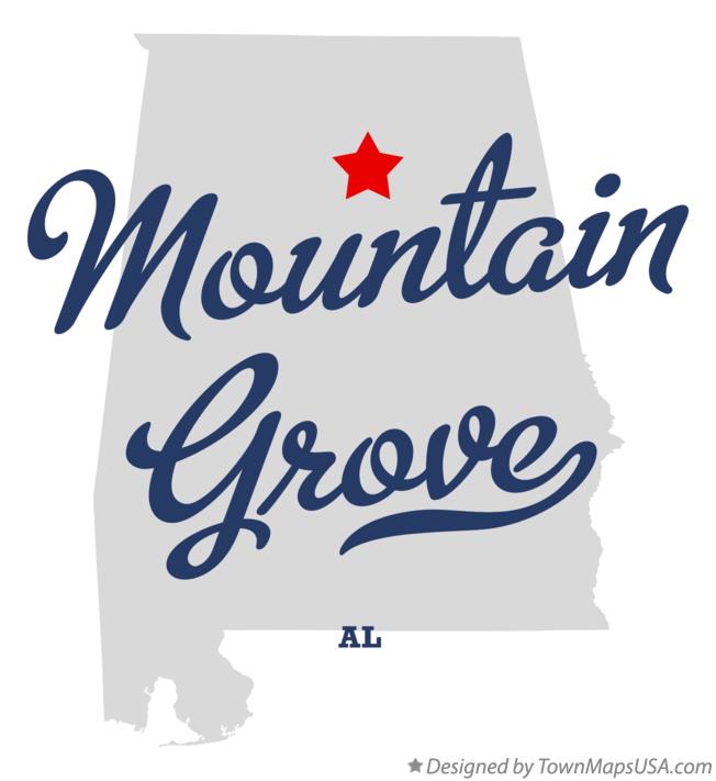 Map of Mountain Grove Alabama AL