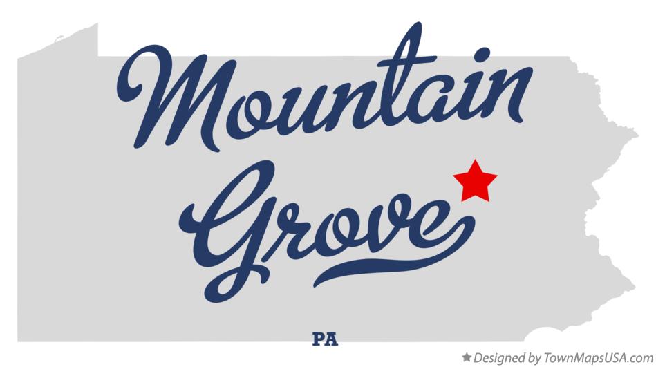 Map of Mountain Grove Pennsylvania PA