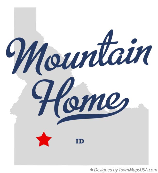 Map of Mountain Home Idaho ID