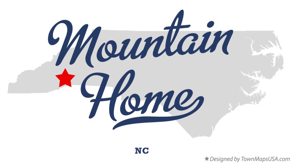 Map of Mountain Home North Carolina NC