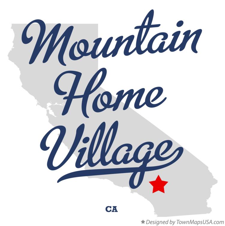 Map of Mountain Home Village California CA